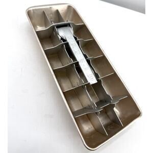 Aluminum Ice Cube Tray Vintage Wizard Airplane Divider Retro Kitchen Barware 50s